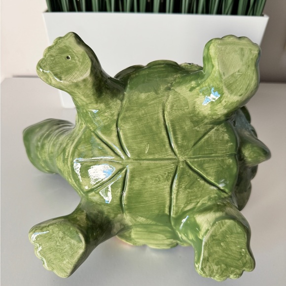 Colorful Ceramic Turtle Figurine - Picture 7 of 8